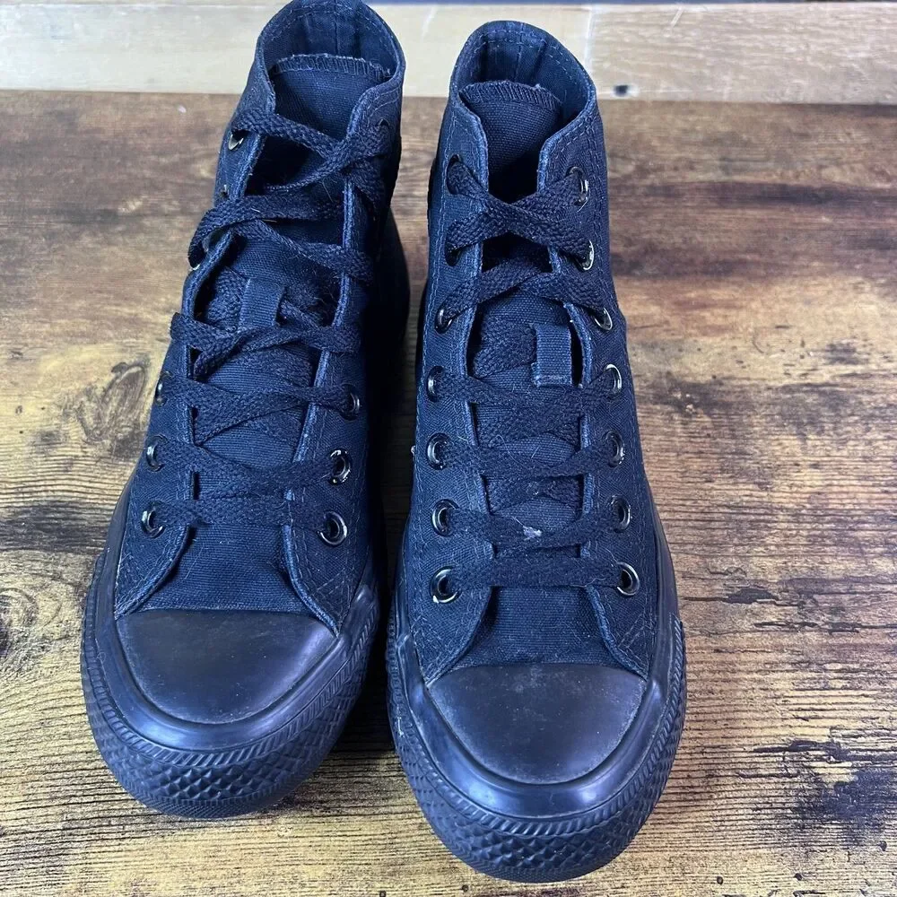 Converse High Tops Mens Shoes Black Size 4.5 3S121 Black M3310